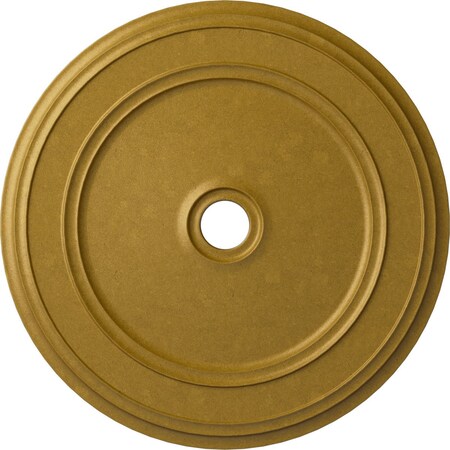 Ekena Millwork Classic Ceiling Medallion (Fits Canopies up to 5 1/2"), 41 1/8"OD x 4"ID x 2 1/8"P, Pharaohs Gold CM41CLPGS